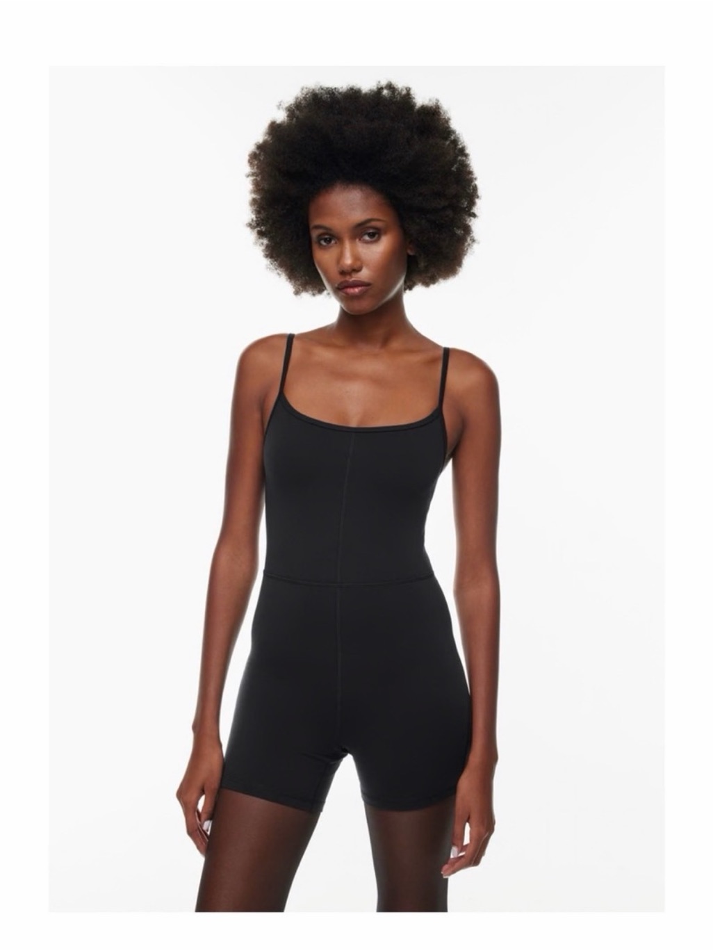 Wilfred Black Scoop Neck Stretch Bodysuit Romper